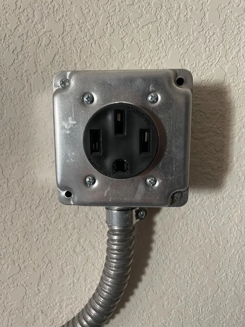NEMA 14-50 outlet installed for Smart Home Electrical in Apache Junction